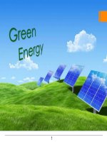 giáo trình bài giảng công nghệ xanh