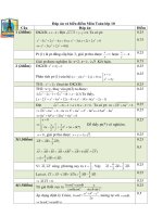 Đáp Án Đề thi học sinh giỏi lớp 10 môn Toán trường Thuận Thành  tỉnh Bắc Ninh năm học 20122013