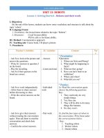 Giáo án tiếng anh chương trình dạy thí điểm lớp 6 tham khảo (2)