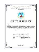 Hoàn thiện và đẩy nhanh tiến độ công tác đăng ký cấp giấy chứng nhận quyền sử dụng đất và nhà ở đối với cá nhân, hộ gia đình trên địa bàn huyện Từ Liêm thành phố Hà Nội