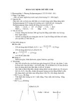 Phân tích một số chỉ tiêu trong nước