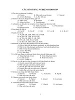 trắc nghiệm hóa sinh hormon