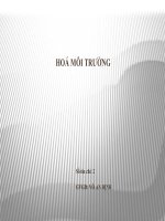 GIÁO TRÌNH HOÁ môi TRƯỜNG