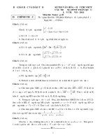 Đề thi lớp 10 môn Toán  Hội thi VHTT các trường DTNT toàn quốc 2014