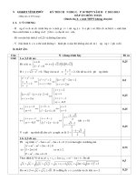 Đáp án Đề thi học sinh giỏi lớp 10 môn Toán tỉnh Vĩnh Phúc (khối không chuyên) năm học 20122013