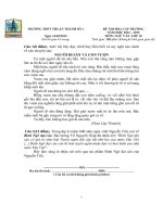 Đề thi học sinh giỏi lớp 10 môn Văn trường THPT Thuận Thành  Bắc Ninh năm 2013