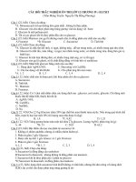 CÂU hỏi TRẮC NGHIỆM ôn THI lớp 12 CHƯƠNG IV  GLUXIT