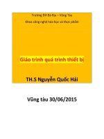 giáo trình quá trình thiết bị đầy đủ