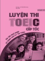 Luyện thi toeic cấp tốc ôn tập ngữ pháp sử dụng cho kì thi toiec
