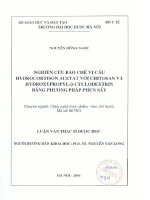 Nghiên cứu bào chế vi cầu hydrocortison acetat với chitosan và hydroxypropyl beta cyclodextrin bằng phương pháp phun sấy