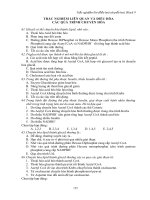 trắc nghiệm hóa sinh chuyển hóa