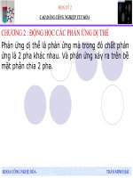 chương 2  động học các phản ứng dị thể