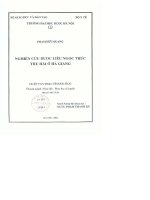 Nghiên cứu dược liệu ngọc trúc thu hái ở hà giang