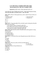CÂU hỏi TRẮC NGHIỆM môn hóa học THAM KHẢO ôn THI tốt NGHIỆP THPT
