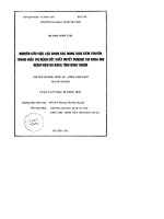 Nghiên cứu lựa chọn các dung dịch tiêm truyền trong điều trị bệnh sốt xuất huyết dengue tại khoa nhi bệnh viện đa khoa bình thuận
