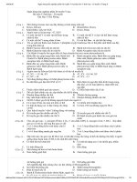 trắc nghiệm di truyền y học