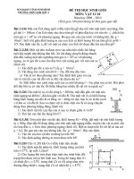 Đề thi học sinh giỏi lớp 10 môn Vật Lí THPT Kim Sơn A, Ninh Bình năm học 2009  2010