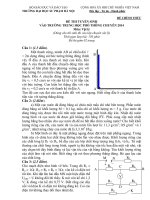 Đề thi tuyển sinh vào THPT chuyên ĐHSP Hà Nội năm học 2014