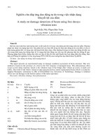 Proceedings VCM 2012 19 nghiên cứu đáp ứng dao động tự do trong việc nhận dạng