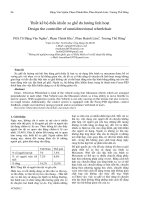 Proceedings VCM 2012 15 thiết kế bộ điều khiển xe ghế đa hướng linh hoạt