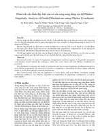 Proceedings VCM 2012 26 phân tích cấu hình đặc biệt của cơ cấu song song dùng tọa độ plücker