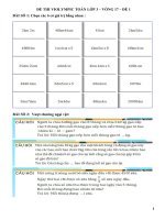 Đề thi violympic toán lớp 3 vòng 17