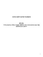SKKN ứng dụng công nghệ thông tin vào giảng dạy bộ môn Toán lớp 9