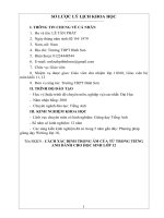 SKKN Cách xác định trọng âm của từ trong Tiếng Anh trường THCS BÌNH SƠN