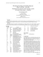 Proceedings VCM 2012 31 mô phỏng hoạt động của hệ thống động lực