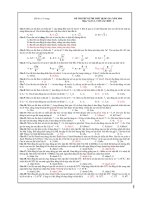 Đề thi thử kì thi THPT Quốc Gia năm 2016 môn Vật lý - Con lắc đơn 2