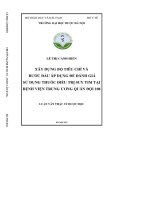 Xây dựng bộ tiêu chí và bước đầu áp dụng để đánh giá sử dụng thuốc điều trị suy tim tại bệnh viện trung ương quân đội 108