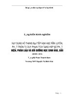 skkn “Xây dựng hệ thống bài tập hóa học rèn luyện, phát triển tư duy phân tích tổng hợp