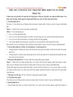 Thủ tục cấp giấy xác nhận đủ điều kiện về an ninh, trật tự