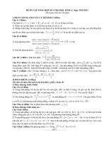 Đề ôn tập cho học sinh toán 12