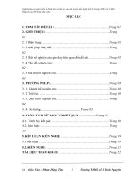 SKKN Nghiên cứu sự phát triển về hình thái và thể lực của đội tuyển điền kinh khối 8 ở trường THCS số 2 Bình Nguyên sau 6 tháng tập luyện.