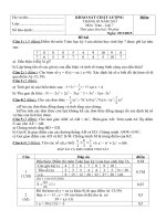 Đề khảo sát chất lượng toán lớp 7