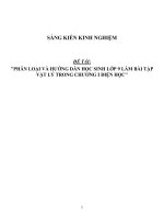 Vật lý 9 SKKN phân loại và hướng dẫn học sinh làm bài tập chương I Điện học