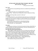 Đề thi HSG môn GDCD 12 2009