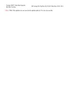 Tuyển tập trắc nghiệm ôn tập HKII khối 10 2011 Tin Học