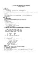 Đề cương ôn tập môn Hóa 10 CB