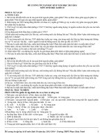 Đề cương ôn tập Sinh Học 10 HK2