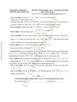 Đề thi và đáp án: Đề KSCL thi Đại học lần 1 năm học 2014  2015  Sở GDĐT Vĩnh Phúc