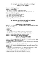 Đề cương ôn tập thi chọn đội tuyển học sinh giỏi