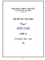 Bộ đề ôn thi hki toán lớp 10