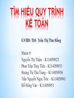 Bài thuyết trình: Tìm hiểu quy trình kế toán