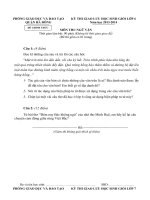 Đề thi giao lưu học sinh giỏi lớp 6 quận Hà Đông 2013, 2014