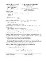 Đề thi tuyển sinh lớp 10 THPT năm học 2015 - 2016 môn Toán