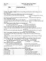 Đề kiểm tra và HD chấm bài Tiếng Việt 8 Học kỳ II năm học 2013 - 2014