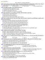 Đề và đáp án Sinh Học 12