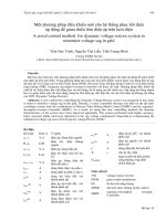 Proceedings VCM 2012 27 một phương pháp điều khiển mới cho hệ thống phục hồi điện